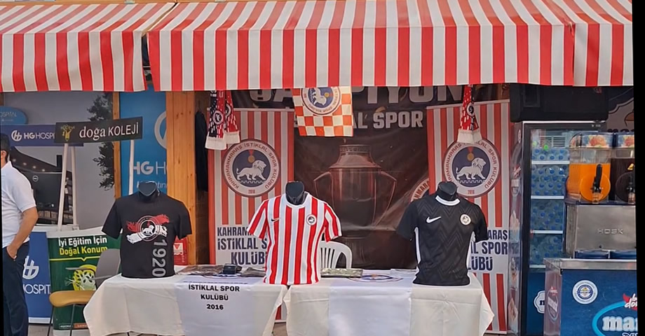 Kahramanmaraş İstiklalspor’un Yeni Sezon Formaları Ağustos Fuarı’nda Satışta