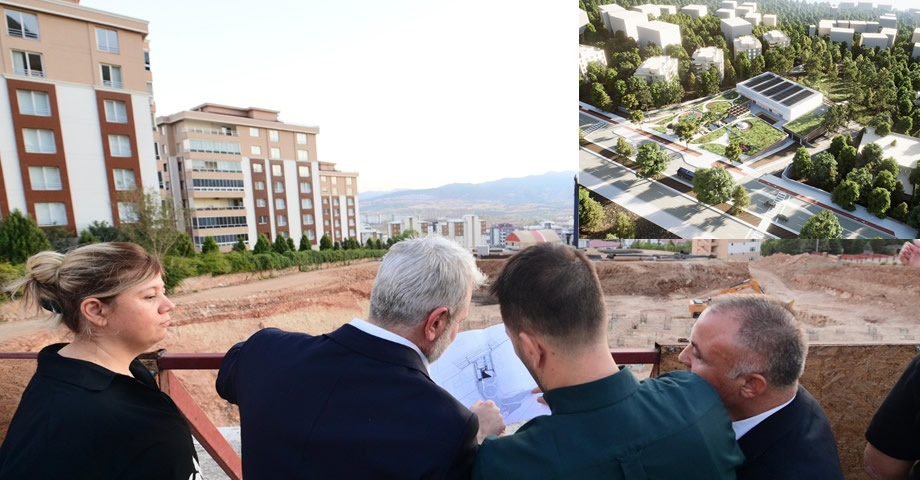 Kahramanmaraş Gençlik ve Spor Merkezi’nin inşası büyük bir hızla sürüyor