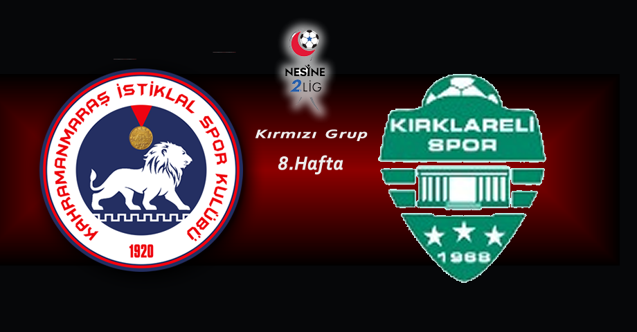 Kahramanmaraş İstiklalspor – Kırklarelispor Canlı Anlatım