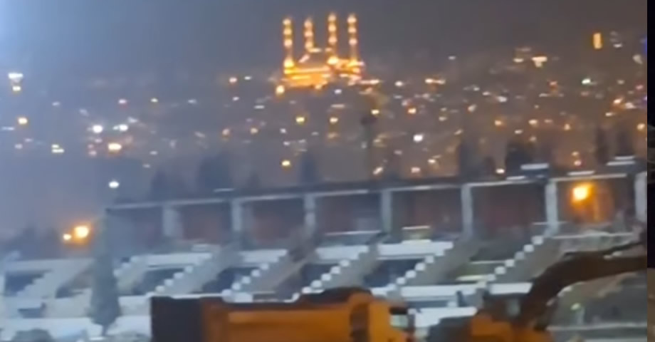 Kahramanmaraş’ta 17 Bin 500 Kişilik Stadyumda Çalışmalar Gece Gündüz Devam Ediyor