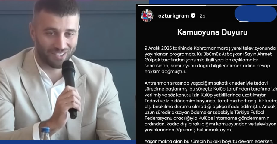Alpaslan Öztürk’ten Kadro Dışı Kararının Ardından Açıklama: “Kamuoyunu Doğru Bilgilendirmek Adına…”