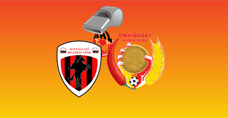 Battalgazi Belediyespor – Onikişubatspor Maçının Hakemleri Açıklandı