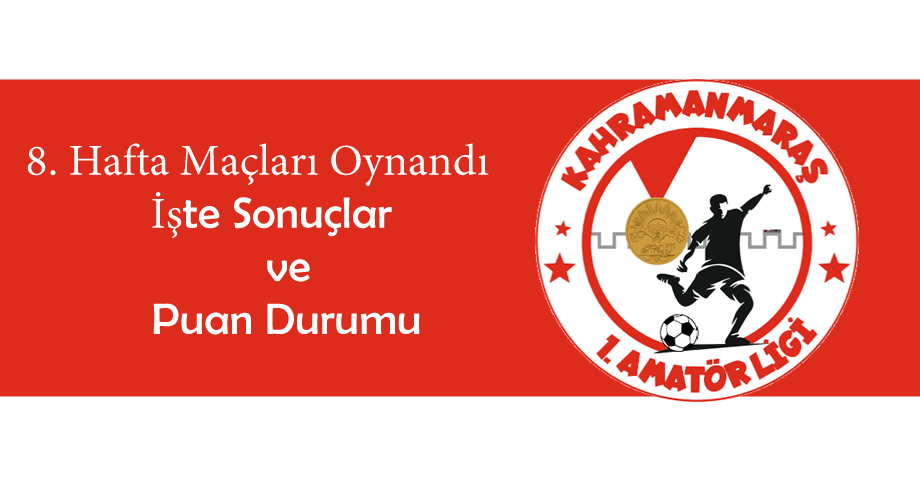 Kahramanmaraş 1. Amatör Lig’de 9. Hafta Oynandı! İşte Sonuçlar ve Puan Durumu
