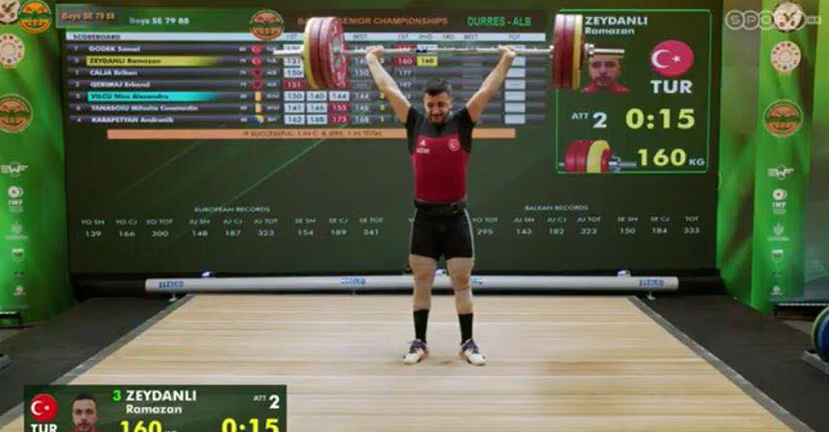 Kahramanmaraşlı Halterci Ramazan Zeydanlı’dan Balkan İkinciliği!