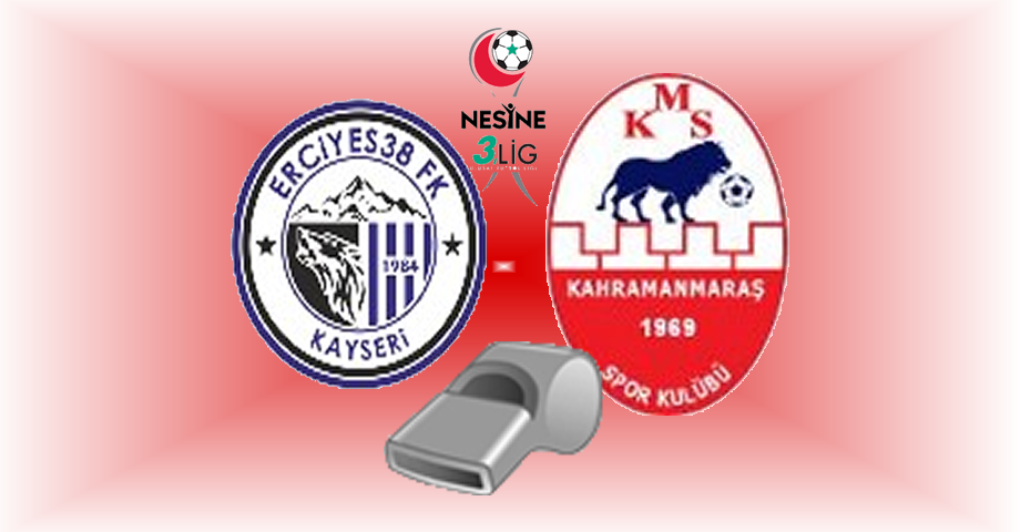 Kahramanmaraşspor – Erciyes 38 Futbol Spor Maçının Hakemleri Açıklandı