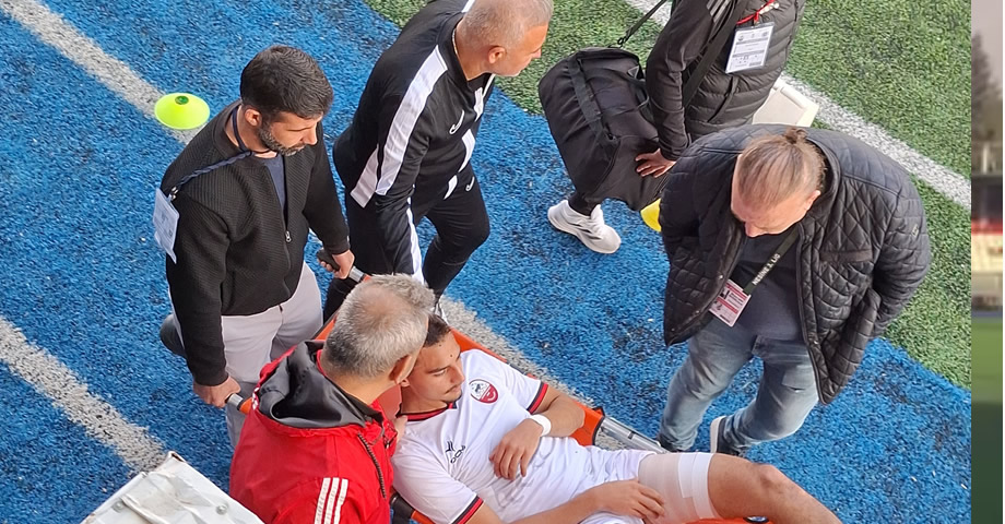 Kahramanmaraşspor’da Sakatlık Şoku! Mustafa Fikret Yılmaz Oyunu Sedye ile Terk Etti