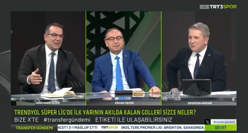 Bünyamin Gezer, TRT Spor’da Başkan Fırat Görgel’e Teşekkür Etti ve Kampanyaya Destek İstedi