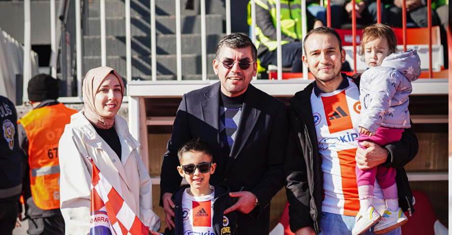 Kahramanmaraş İstiklalspor, Aliağa FK Maçında Yusuf Doruk Saka ve Ailesini Misafir Ett
