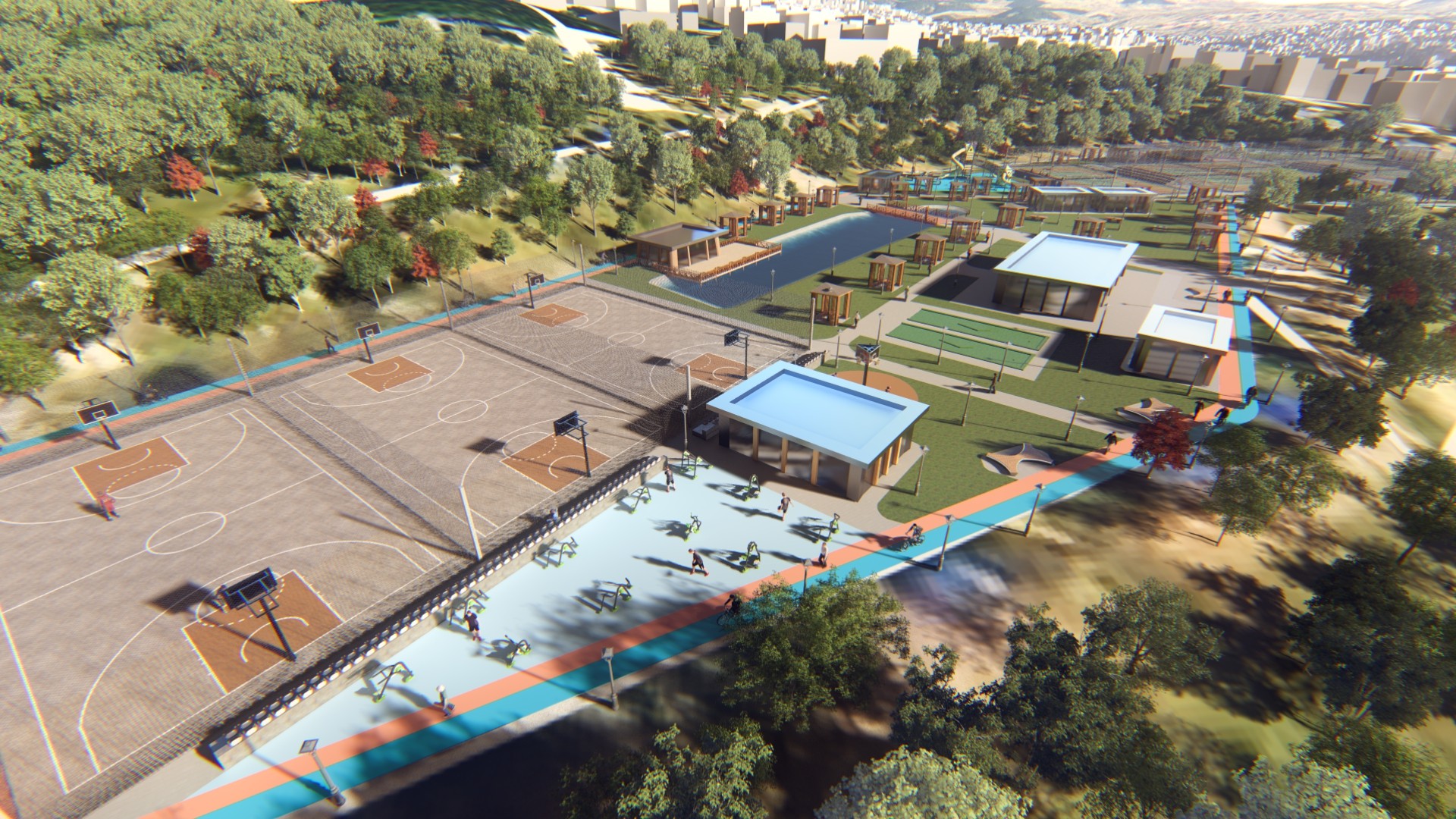 Spor, Doğa ve Sosyal Yaşam Aynı Alanda Buluşuyor…  15 Temmuz Spor Vadisi Hizmete Hazırlanıyor