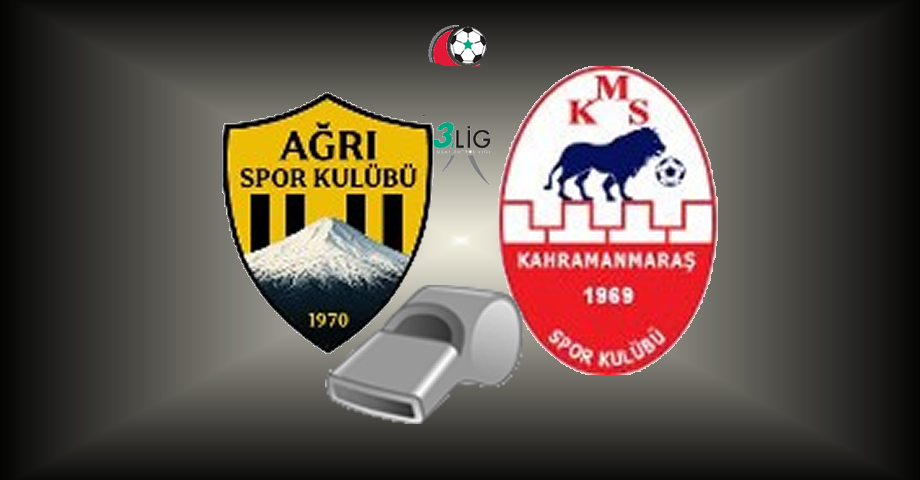 Ağrı 1970 Spor – Kahramanmaraşspor maçının Hakemleri Belli Oldu