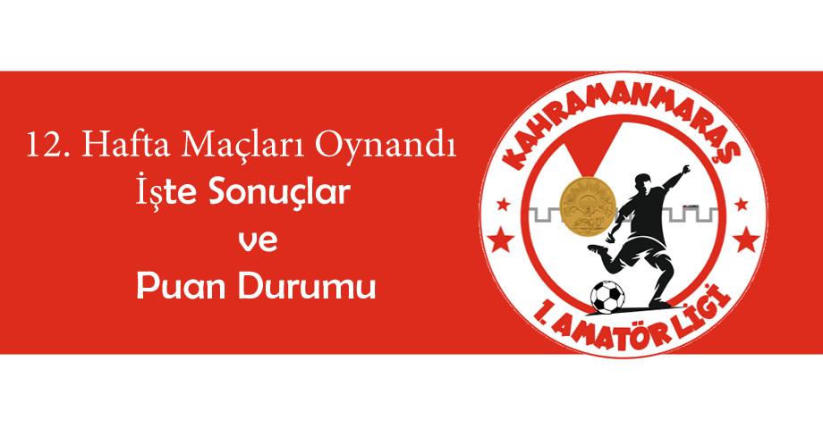 Kahramanmaraş 1. Amatör Lig’de 12. Hafta Maçları Oynandı: İşte Sonuçlar ve Puan Durumu