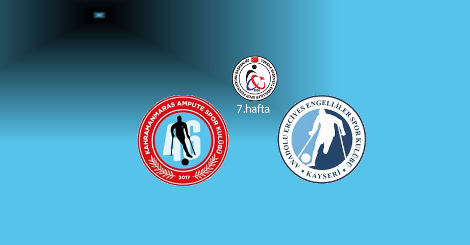 Kahramanmaraş Ampute Spor Kulübü, Anadolu Erciyes’i Konuk Ediyor