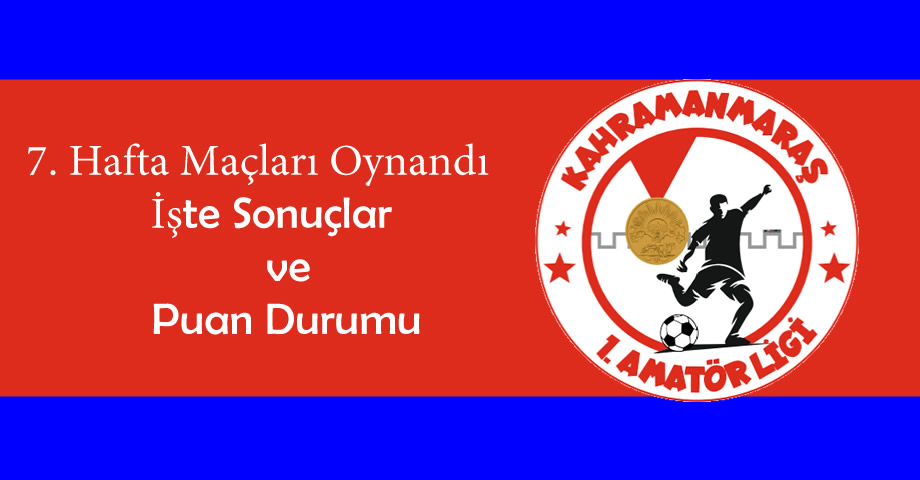 Kahramanmaraş 1. Amatör Lig’de 16. Hafta Maçları Oynandı: İşte Sonuçlar ve Puan Durumu