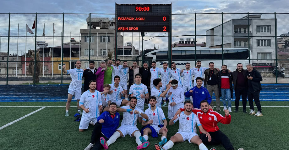 Afşinspor Play-Off’ta Pazarcık Aksuspor Maçını Kazanarak Avantaj Elde Etti