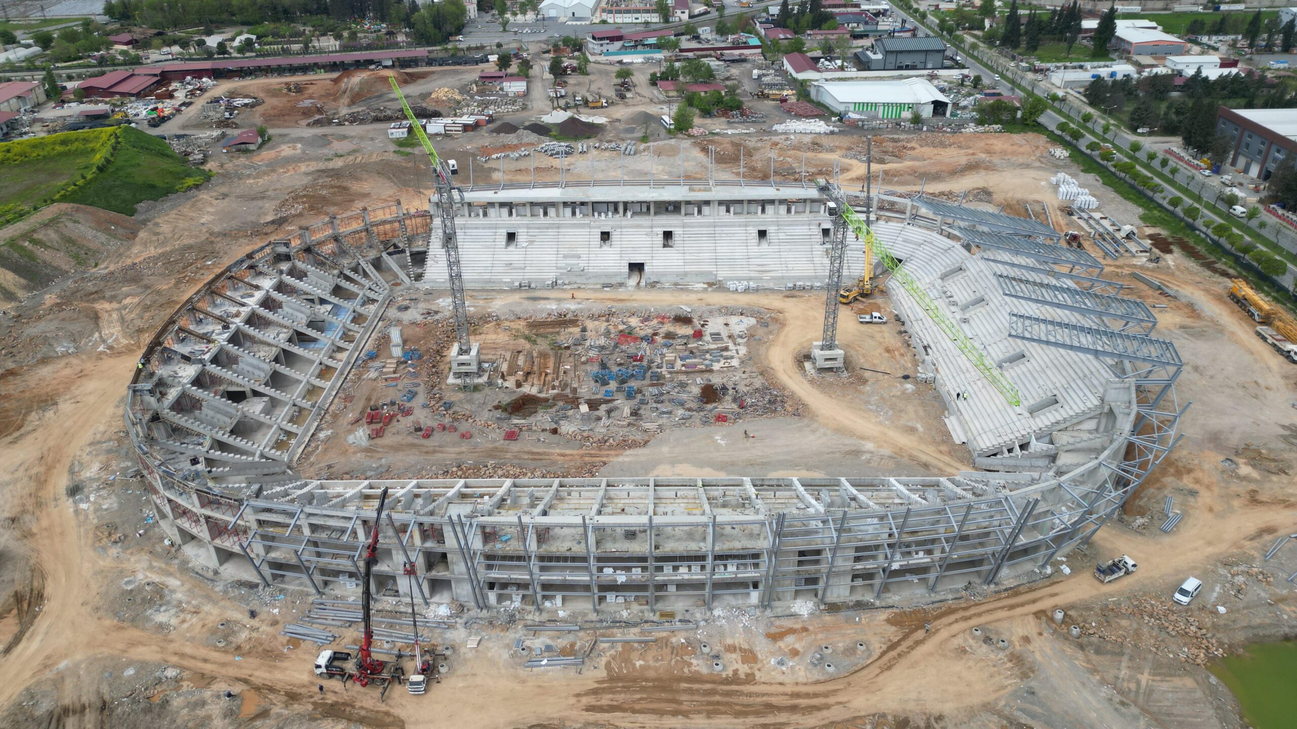Kahramanmaraş’ın yeni 17.500 kişilik 12 Şubat Stadyumu’nda son durum