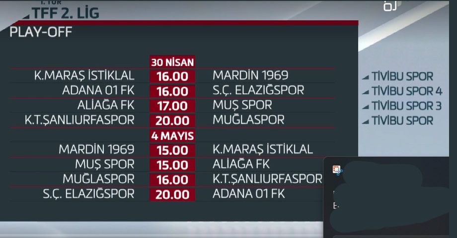 Tivibu Spor’da 2. Lig Play-Off 1. Tur maçları hangi kanalda, nasıl izlenir?