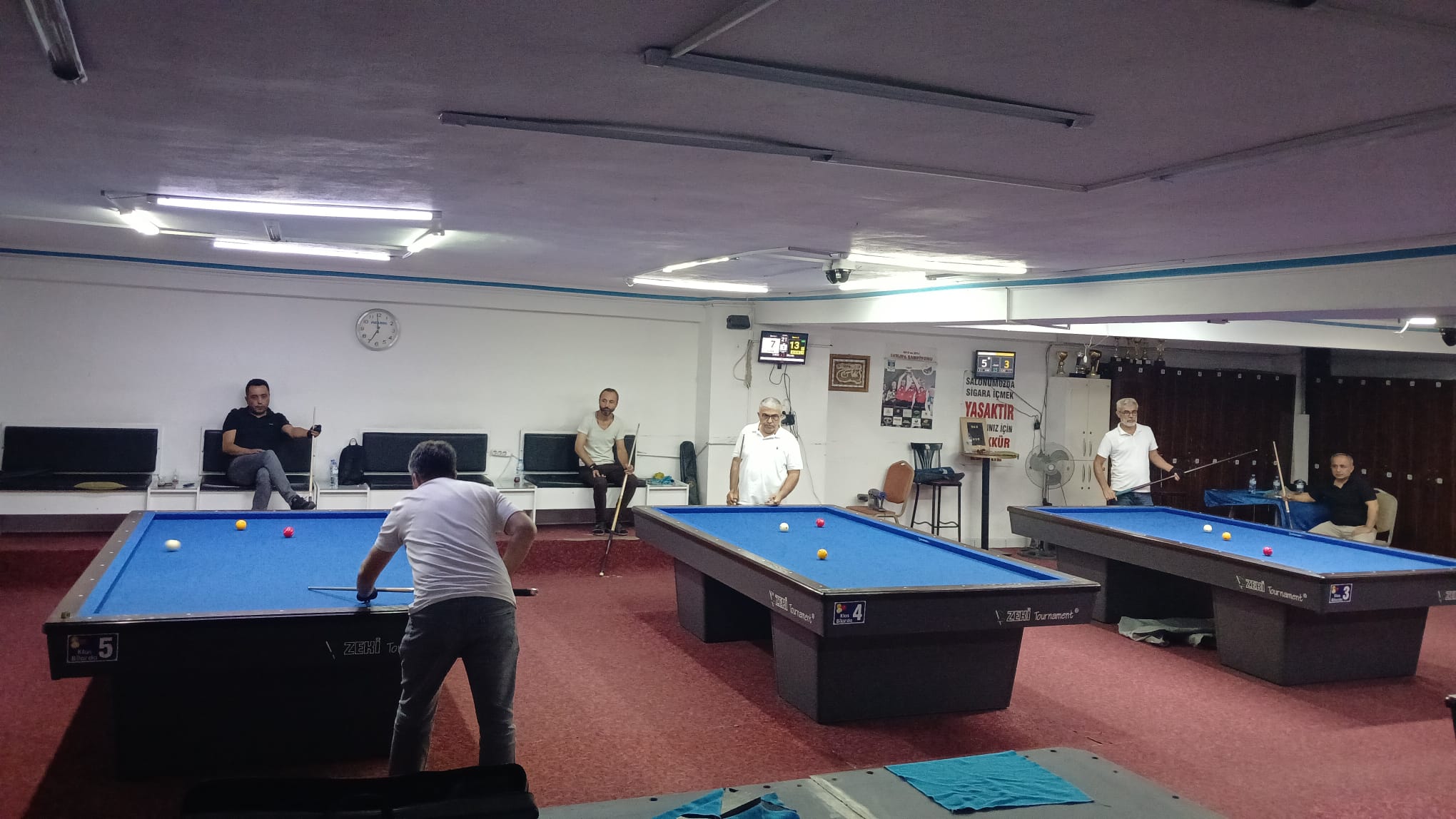 Kahramanmaraş’ta 15 Temmuz Anısına 3 Bant Bilardo Turnuvası Düzenlendi