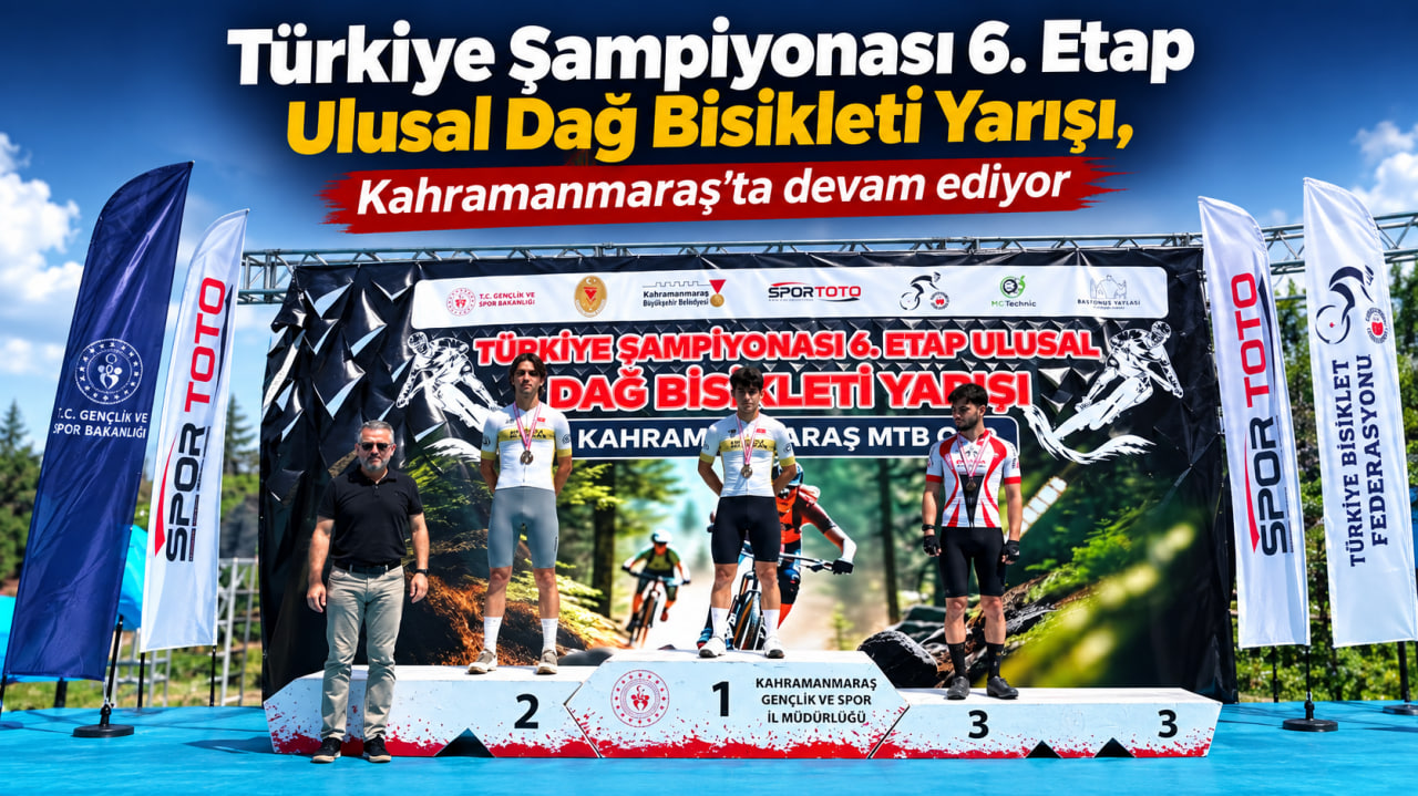 Türkiye Şampiyonası 6. Etap Ulusal Dağ Bisikleti Yarışı, Kahramanmaraş’ta ikinci gün gerçekleştirilen XCO yarışlarıyla devam ediyor.