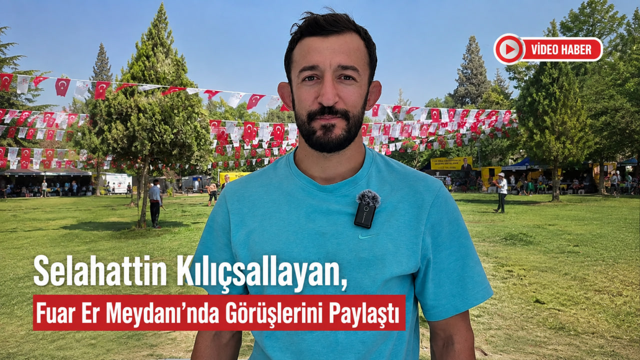 Selahattin Kılıçsallayan, Fuar Er Meydanı’nda Görüşlerini Paylaştı