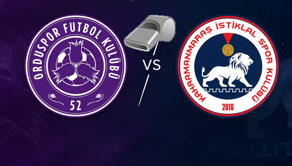 52 Orduspor – Kahramanmaraş İstiklalspor Maçını Bekir Doğan Yönetecek