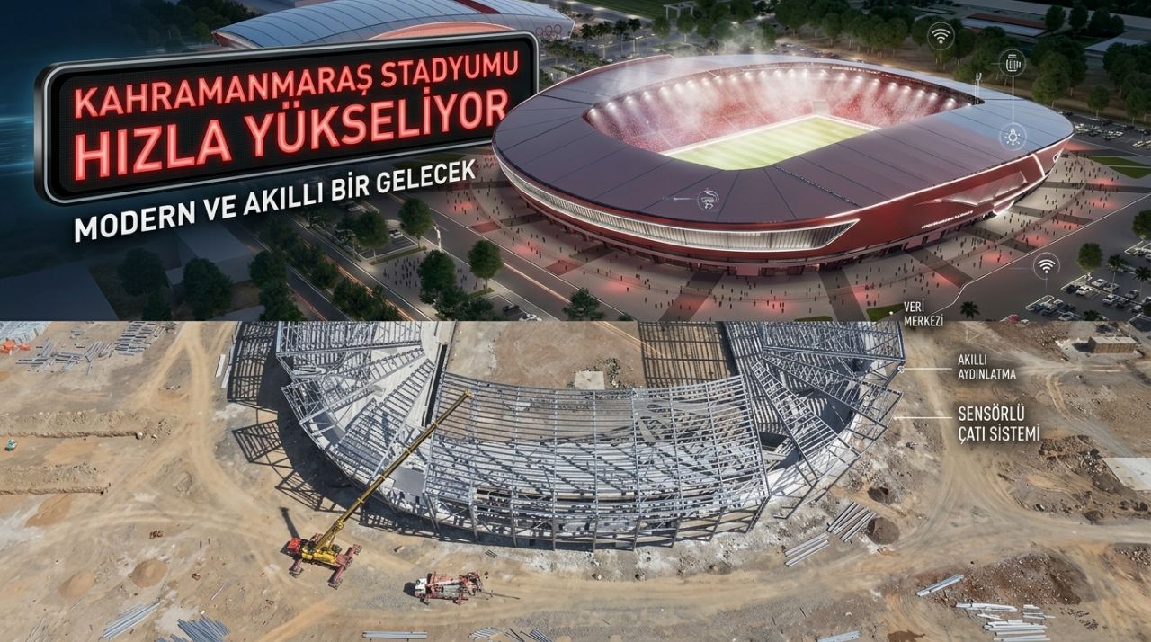 Kahramanmaraş Stadyumu Hızla Yükseliyor! İşte son durumu