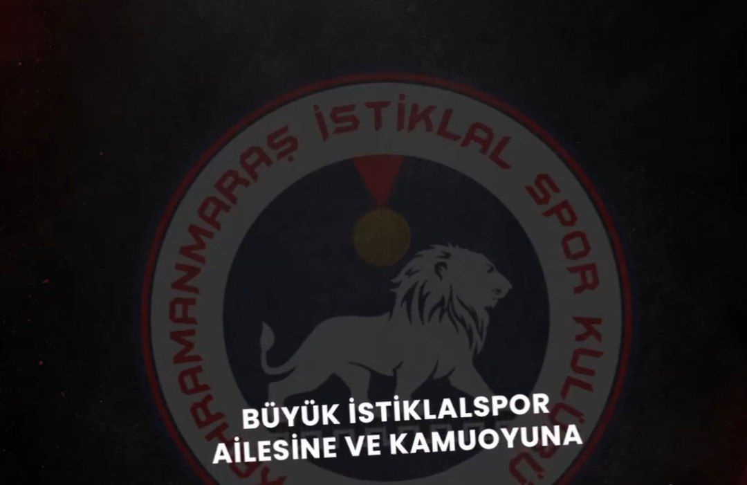 Kahramanmaraş İstiklalspor’dan “Büyük İstiklalspor Ailesine ve Kamuoyuna” başlıklı video