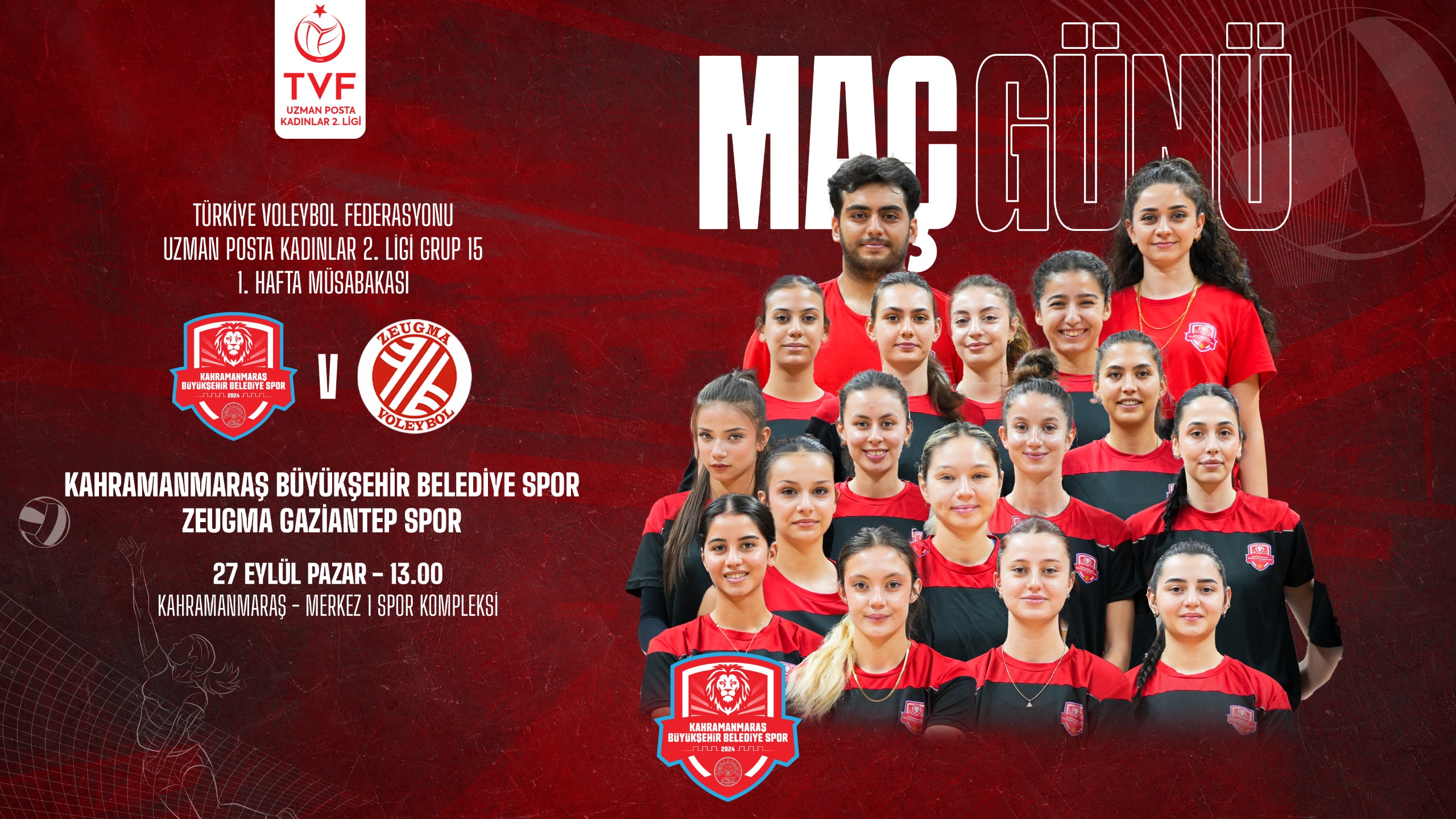 Kahramanmaraş’ın Sultanları Sezonu Evinde Açıyor Büyükşehir Belediye Spor Kadın Voleybol Takımı’nın 2. Lig’deki Maratonu Başlıyor!