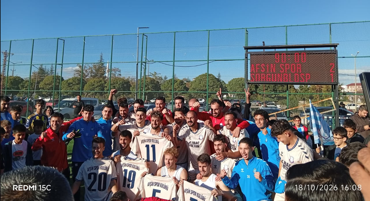 Afşinspor Sezona Galibiyetle Başladı! Sorgun Belediyespor’u Mağlup Etti