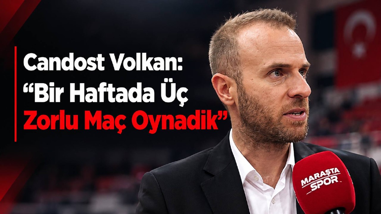 Candost Volkan: “Bir Haftada Üç Zorlu Maç Oynadık”